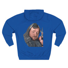 Load image into Gallery viewer, Hoodie — "Got Out of the Hood When I Was 8 Days Old" Graphic Hoodie (Photo Back)